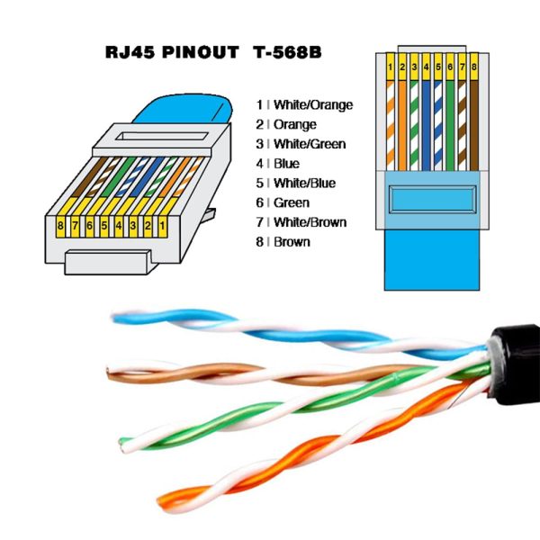 Single Port FTP RJ45 Flush Panel Mount Cable - Imagen 5