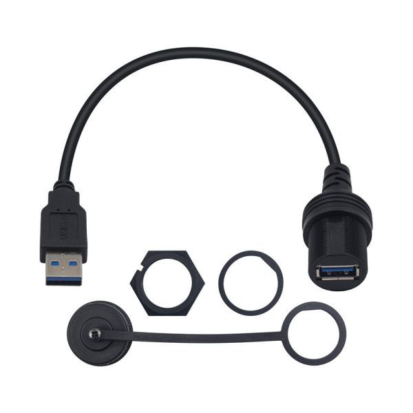 Single Port USB A Round Flush Mount Cable - Imagen 2