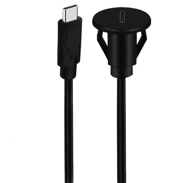 Flush Mount Usb C Port USB Type-C Extension Cable - Imagen 2