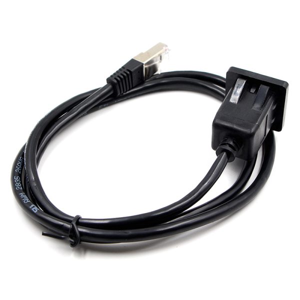 Square FTP RJ45 Flush Mount male to female Extension Cable - Imagen 4