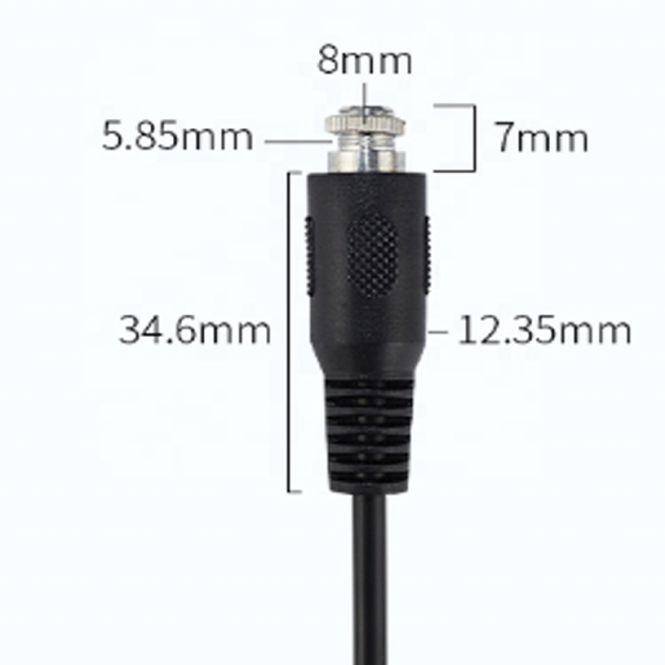 3.5mm Panel Mount Cable, Male to Female - Imagen 5