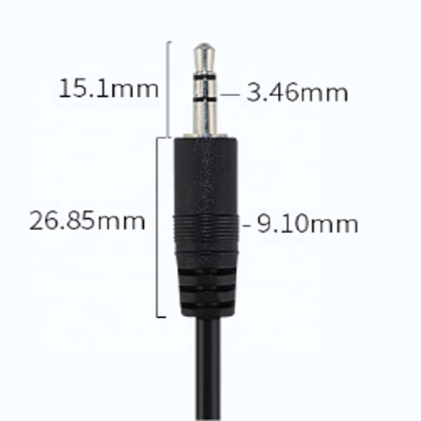 3.5mm Panel Mount Cable, Male to Female - Imagen 4