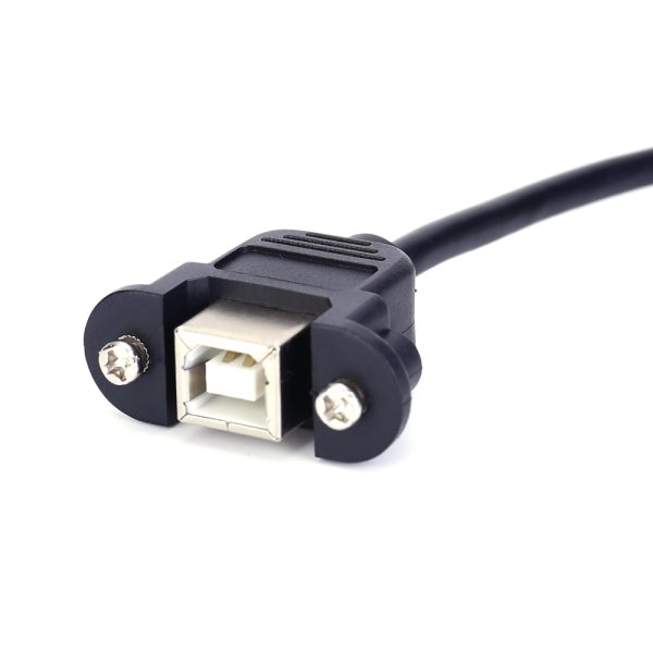 USB 2.0 A to B Panel Mount Cable, Female to Female - Imagen 5