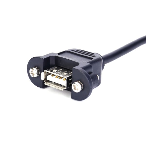 USB 2.0 A to B Panel Mount Cable, Female to Female - Imagen 4