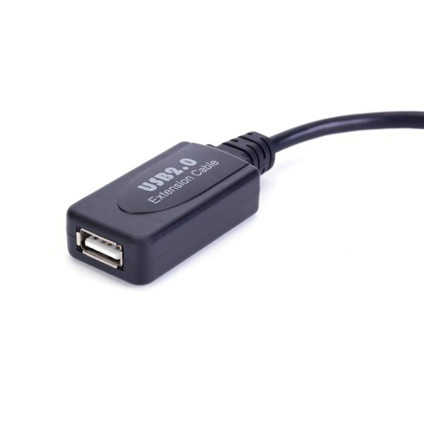 USB 2.0 A with Booster to USB 2.0 B Panel Mount Cable, F-F - Imagen 4